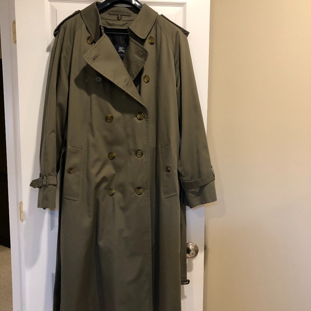 Authentic Burberry Vintage Men Trench Coat with Lining US Size 42R
